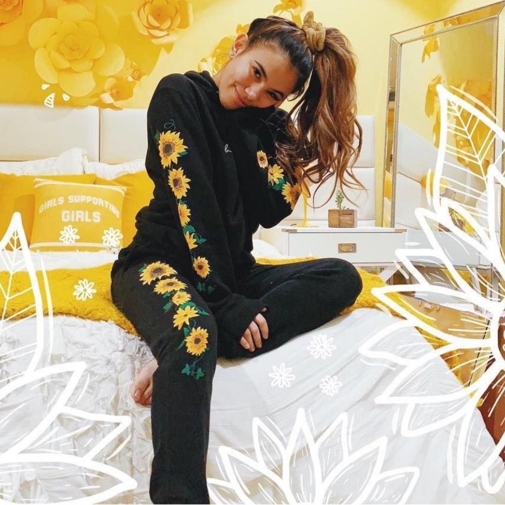 Adelaine Morin Beep Bop Sunflower Sweatpants Merch